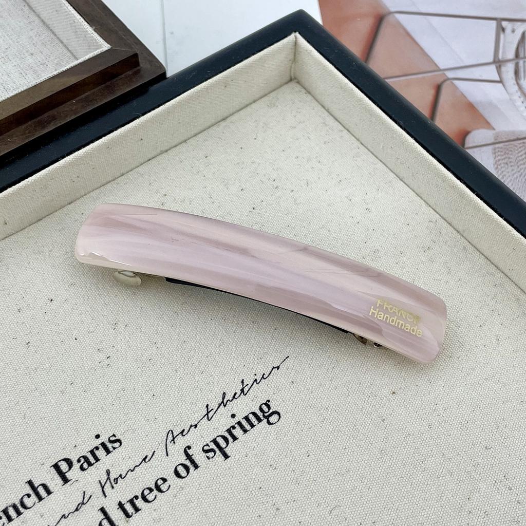 Korean New Design Retro 8.5cm Strip-Type Hair Clip high Ponytail Clip Fashion Acetic Acid Spring Clip Hair Accessories