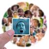 Nicolas Cage Graffiti Stickers: 50 Waterproof Personality Stickers for Notebooks & Luggage Decoration