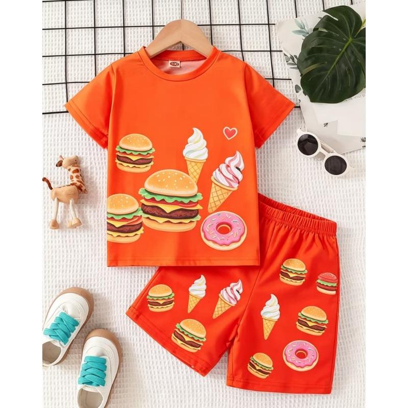 Children's Short-sleeved Two-piece Set
