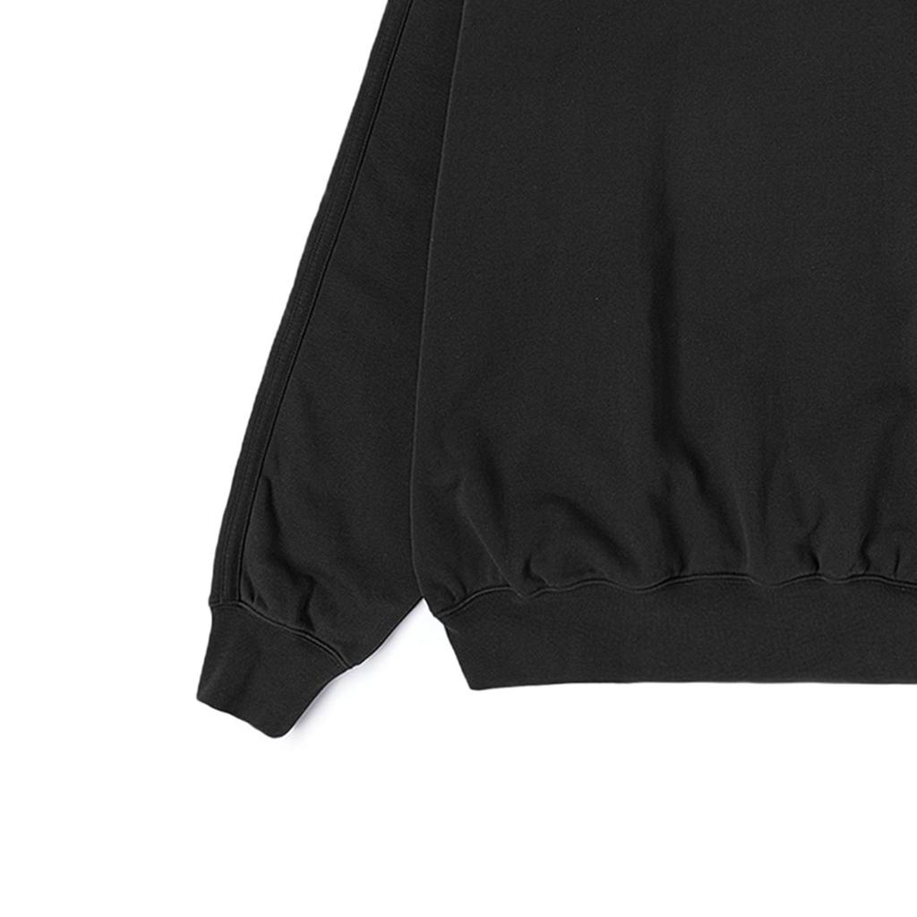 Vans OTW Series SS24 Solid Color Crew Neck Pullover Long Sleeve Sweatshirt Unisex Sweatshirt Black VN000GBWBLK