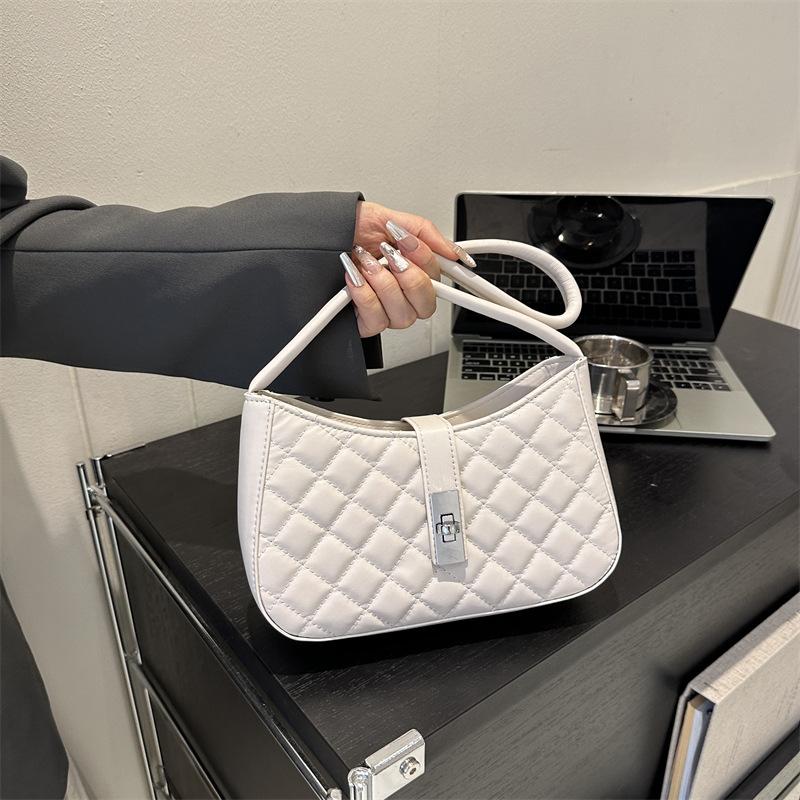 High-Value Diamond Underarm Bag Women'S Fashion Portable Small Square Bag Foreign-Style Versatile Shoulder Bag