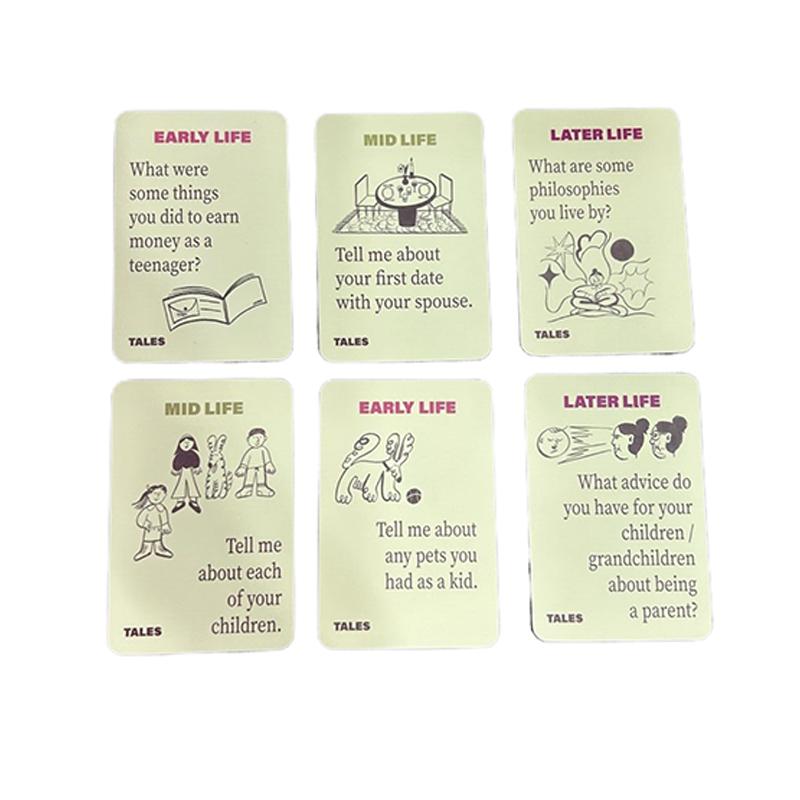 Lebensgeschichte Interview-Kit Karten 150 Karten Kuratierte Fragen Schaffen Tiefe Verbindungen Für Familien, Eltern, Erwachsene, Spieleabend