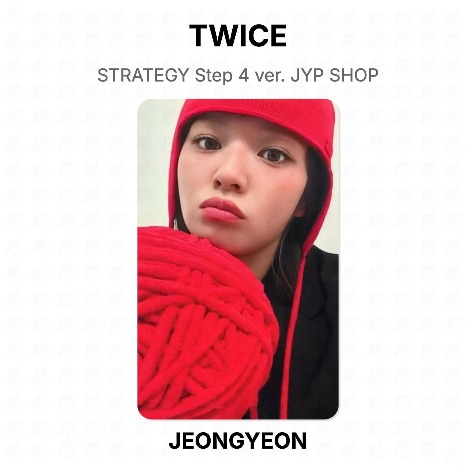 TWICE STRATEGY Step 4 ver. JYP SHOP Official Photocard JEONGYEON