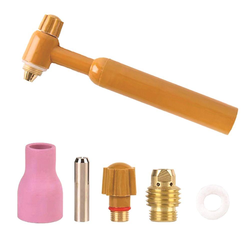 20pcs 4/5/6*30mm Protection Nozzle Tool Parts Ceramic Nozzle Argon Arc TIG Porcelain Mouth QQ150A