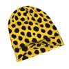 ZLIENSZUS Cheetah Print Beanie Hat for Adults - Cheetah Spot Speed with Realistic Pattern, Urban Style Suitable for Commuting, Evening Outfits, Casual