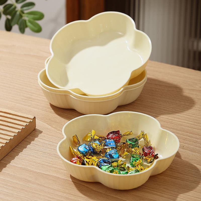 Flower Fruit Plate Home Living Room Snack Plate Fruit Plate Candy Plate Front Desk Snack Plate