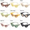 1PC Vintage UV400 Sunglasses Sexy Narrow Small Frame Sun Glasses Brand Designer Eyewear Female Streetwear Shades