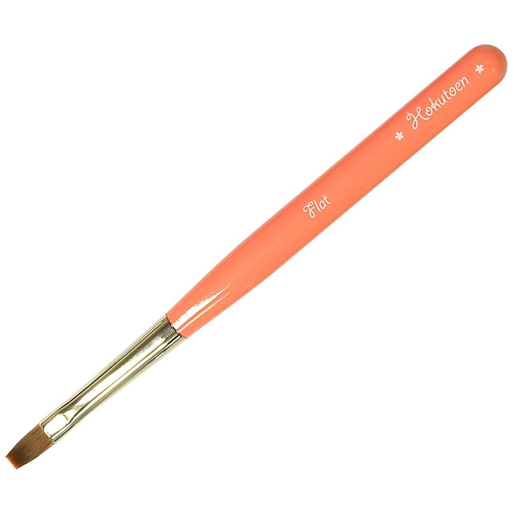 

PNSSL Kumano Fude Gel Nail Brush Hokutoen Flat Brush/NH-06 оранжевый