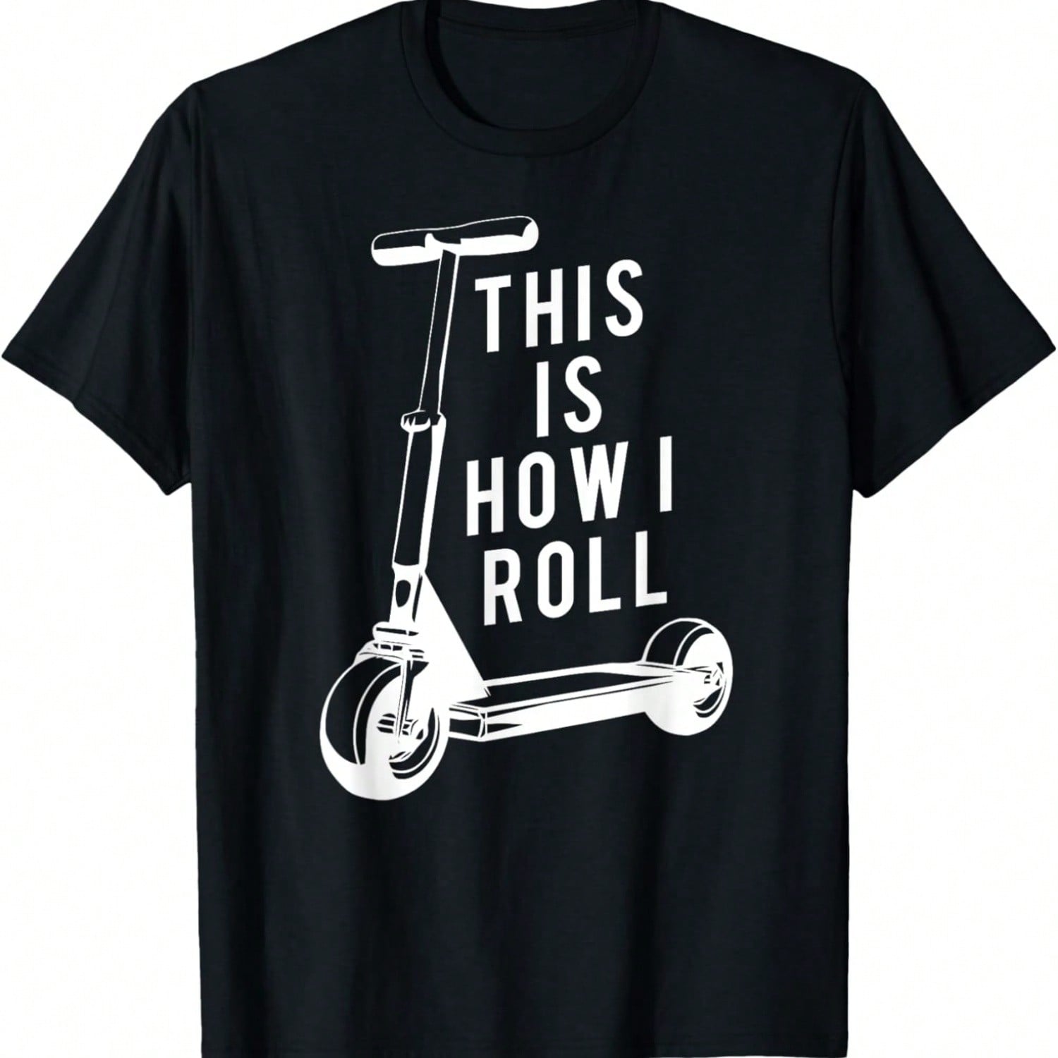 Fun Scooter T-Shirt, This Is How I Roll Push Scooter Tee T-Shirt S разноцветный