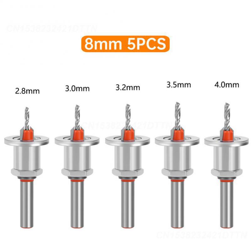 Bit Freză Bit Burghiu cu Șurub Găură 8/10mm Burghiu Frezor cu Alezor Scule și Gadgeturi Freză Demolare Coadă 2.8/3.0/3.2/3.5/4.0mm