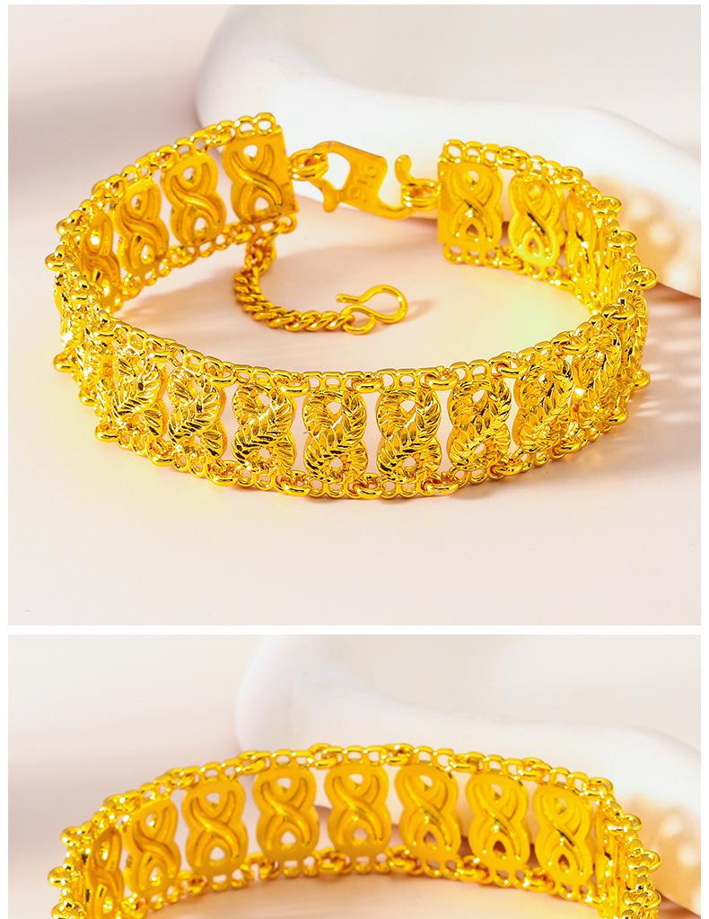 Vietnam Sand Gold Women's Fashion Bracelet - Elegant Chain Design