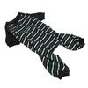 Striped Dog Pajamas Soft Stretchy Fashionable 4 Legged Puppy Pajamas for Cats Dogs Green and White