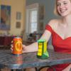 One-Handed Can Opener for Soda Beer Cans 3D Printed Bottle Opener Easy Aluminum Tab Remover for Kids Seniors Fun Kitchen Bar Accessory