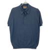 TOMORROWLAND 61-02-12-02002 Navy Silk Cotton Knit Polo Shirt SESIA Tops M NavyUsed