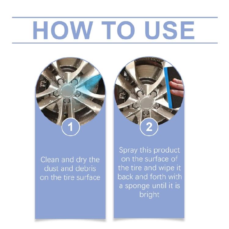 Tire Shine Sprayer Professional Tyre Shine 4 Fl Oz Tire Coating Sprayer Quick Drying Tire Dressing High Gloss