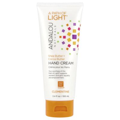 A Path Of Light®, Sheabutter + Kakaobutter Handcreme, Clementine, 100 ml (3.4 fl oz)