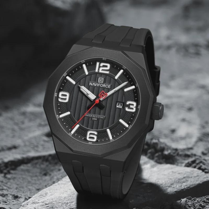 Luxury Men's Business Watch Waterproof Sports Quartz Clock Silicone Strap Men Wristwatches