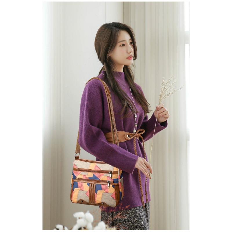 Crossbody-Tasche mit großem Fassungsvermögen und mehreren Fächern