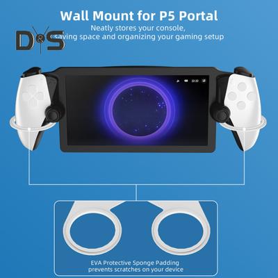 Wall Mount Bracket Game Console Storage Rack Space-Saving Easy To Install Game Console Controller Bracket for PS5 Portal