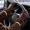 FullFinger Winter Gloves Windproof Leather WaterResistant for Driving, Biking,
