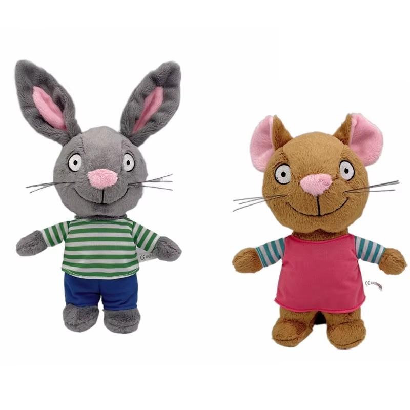 Heiß 30cm Pip und Posy Plüschtiere Weiches Stofftier Hase Maus Plüschpuppen Geburtstagsgeschenk für Kinder Jungen Mädchen