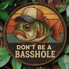 Round Retro Tin Sign Metal Wall Art 20x20cm for Living Room Balcony Home Decor