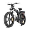 Engwe X26 1000W Foldable Eleactric Bike 48V29.2Ah Long Range Pedelec, Hydraulic Disc Brakes, 26×4.0 Snow Tire for City Commuter & Outdoor Adventure