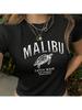 New Style Turtle And Letter Print Wounisex's Fashion T-Shirt Ladies Summer T-Shirt Short Sleeve Casual Top Wounisex's