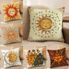 Portia Sun Moon Pattern Pillow Case Printed Brushed Fleece Pillow Baby Skin-Touch Eco-Friendly Dye-Sublimat