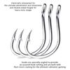 10pcs High Carbon Steel 1/0 2/0 3/0 4/0 5/0 Barbed Slow Jigging Hooks Saltwater Fishing Single Hook