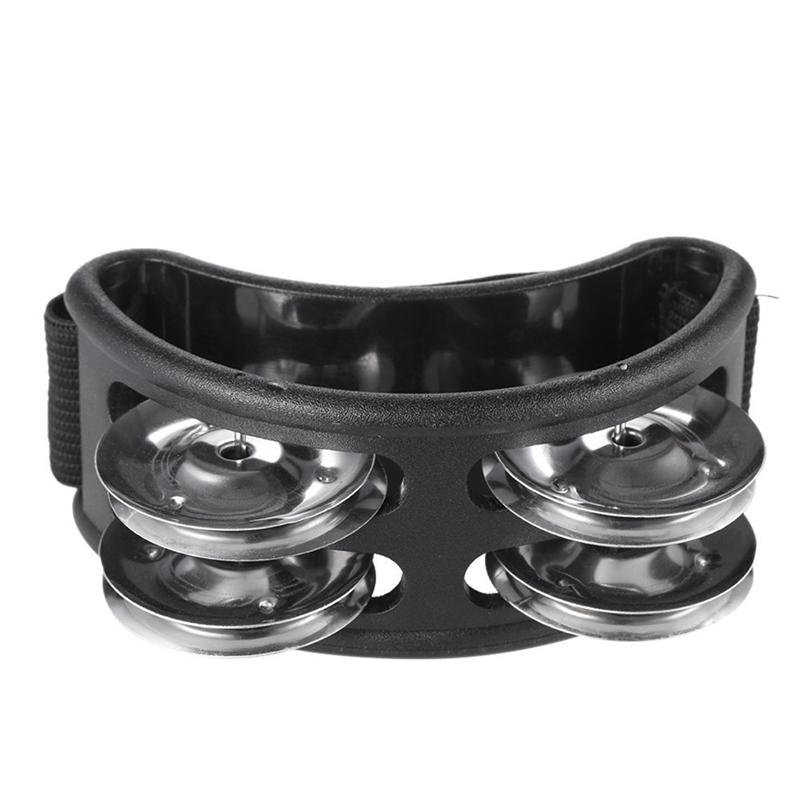 Small Foot Tambourine Musical Instrument Percussion Foot Drum Foot Shaker Tambourine Percussion Instruments чёрный