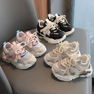 Kind Turnschuhe 2024 Sommer Neue Baby Wanderschuhe Weiche Sohlen Kinder Schuh Atmungsaktive Anti Slip Sandale Casual Schuh Mädchen Schuhe