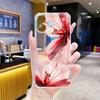 Amazon Popular High-end Flower Suitable for iPhone17promax Fine Hole Transparent Shell Apple 15 Anti-drop Cover