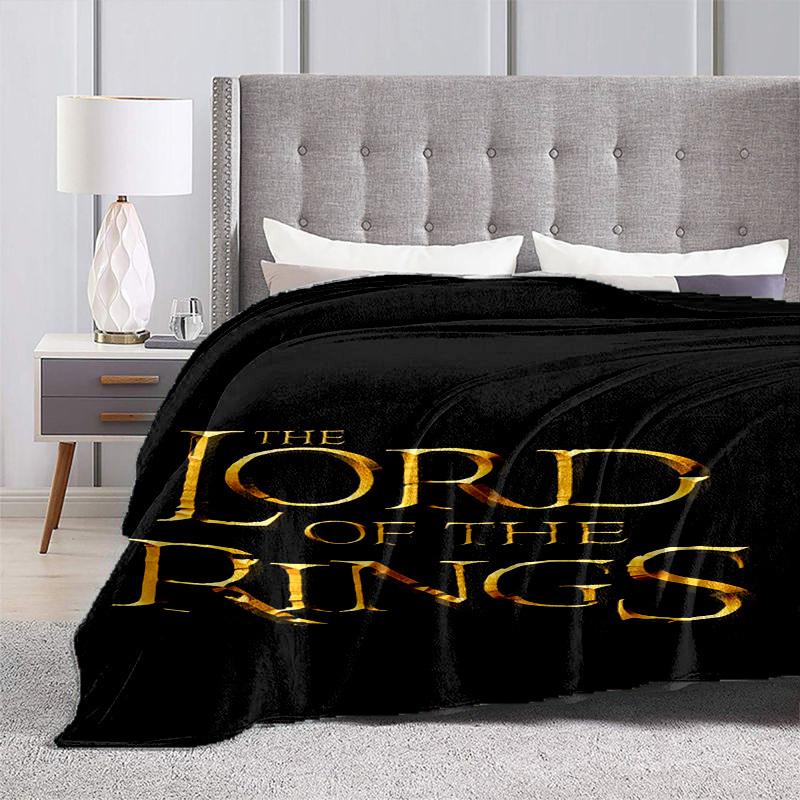 1pc Lord of the Rings Cartoon Blanket,Portable Throw for Travel & Camping, All Season Cozy Blanket,Ideal Gift