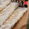 160X50Cm Pv Velvet Gilded Snowflake Velvet Fabric for Christmas Decoration Pillow Cover Women's Hoodie Handmade Diy Sewing Cloth