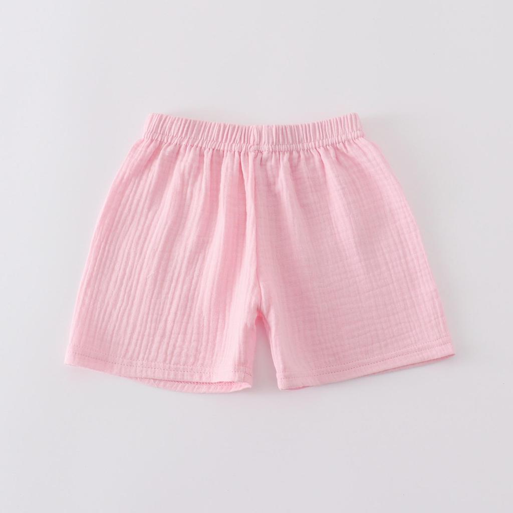 2023 Kids' Summer Cotton & Linen Double-Layer Gauze Shorts