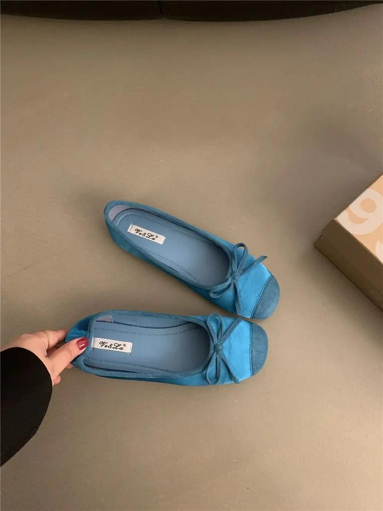 Fashion New Soft Sole Slip-on Women's Flat Shoes Fashion Casual Ladies Ballet Shoes Female Bow Designer Outdoor Walking Woman Flats