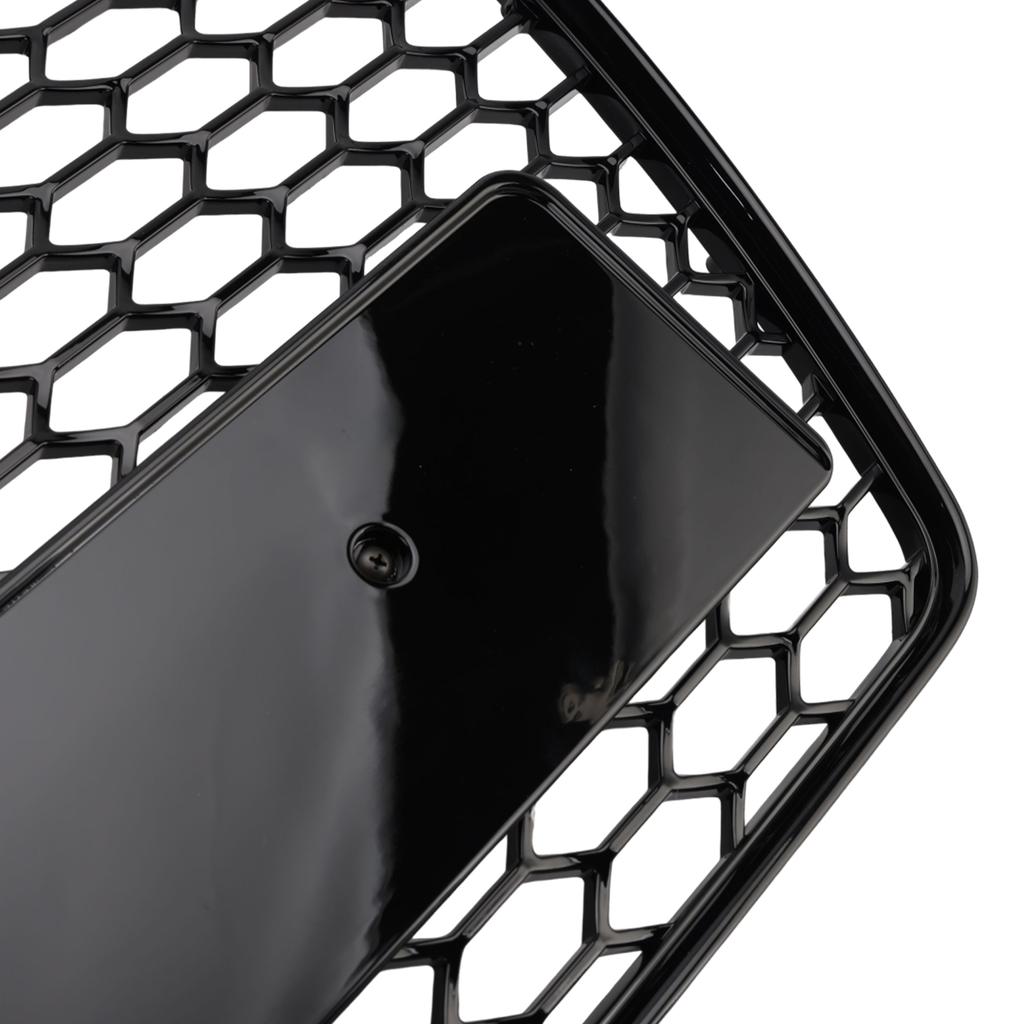 RS Style Front Honeycomb Grill Grille Fit TT TTS 2006-2014 Gloss Black
