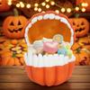 Resin Pumpkin Storage Box Case Plastic Container Holder Props Pumpkin Tricky Candy Bucket for Halloween Thanksgiving Day Party