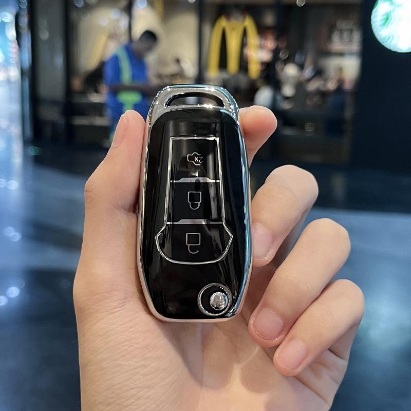Puzdro na kľúče do auta Silver Edge TPU pre Ford F-150 F-250 F-350 Explorer Ranger KA Fiesta Mondeo Kryt Bezkľúčové diaľkové puzdro na puzdro