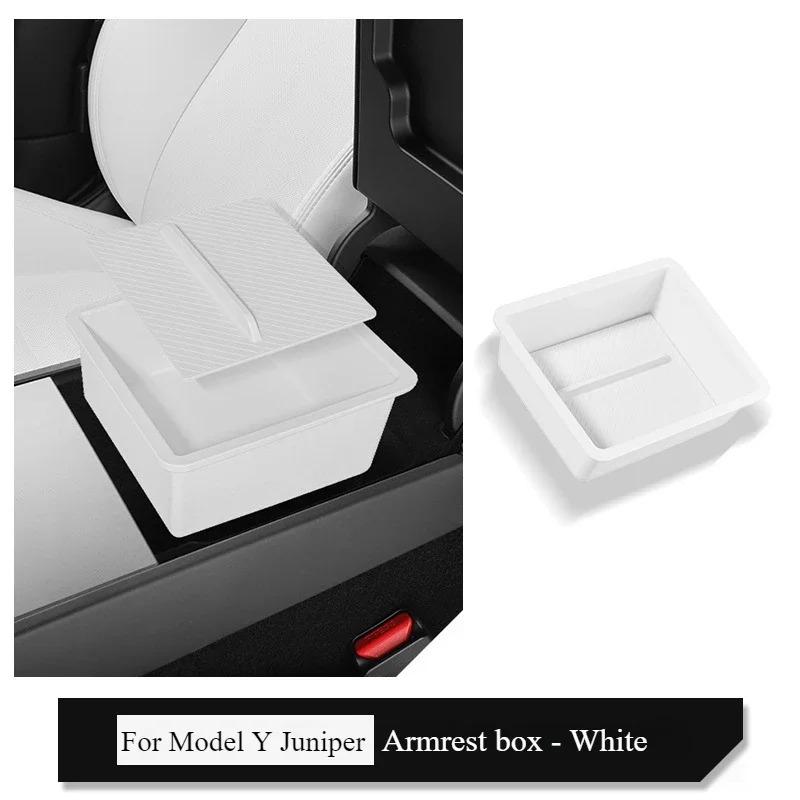 

For Tesla Model Y Juniper 2025 Central Control Storage Box Armrest Box Eyeglass Holder Organizer Tray Car Interior Accessories