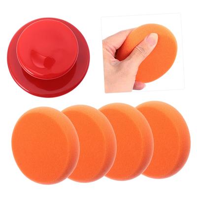 4 Pouces Tampon Applicateur de Cire pour Voiture Tampon de Polissage Éponge Outil de Nettoyage de Voiture Éponge de Polissage Cirage Microfibre Outil d'Entretien pour Voiture