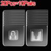 Wholesale Double-Sided Self Adhesive Wall Hooks Transparent Traceless Wall Hook for Kitchen Bathroom Storage Plug Sucker Holders