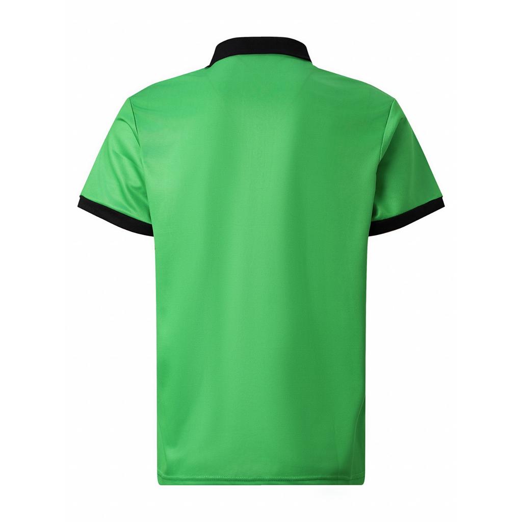Herren Neues Digital bedrucktes Revers Button-Down Kurzarm Outdoor Freizeit Poloshirt Top