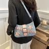 Fashi Women's Handbags Denim Stars Pattern Cool Girls Underarm Bag Female Small Shoulder Hobo Bags Chain Tote Bag