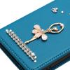 Pour Samsung Galaxy A57 5G Étui Motif Feuilles Florales Multiples Emplacements pour Cartes Fermeture Éclair Housse de Téléphone en Cuir avec