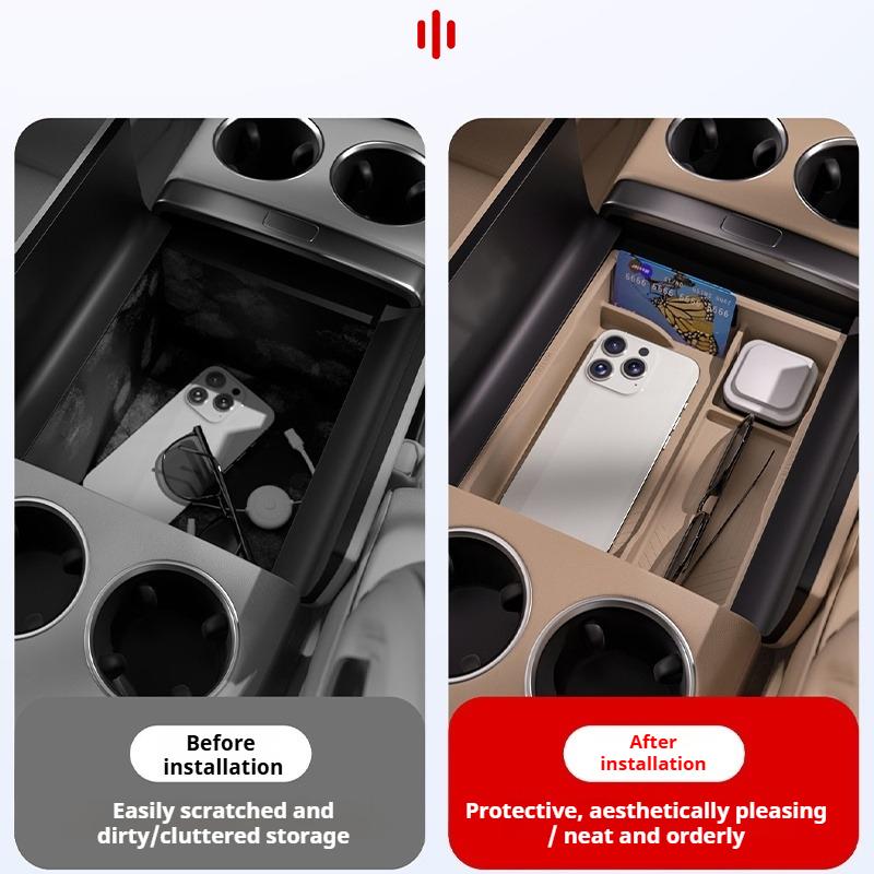 For Li Lixiang L6 L7 L8 L9 Car Armrest Storage Box Center Console Storage Box Automotive Silicone Storage Interior Accessories