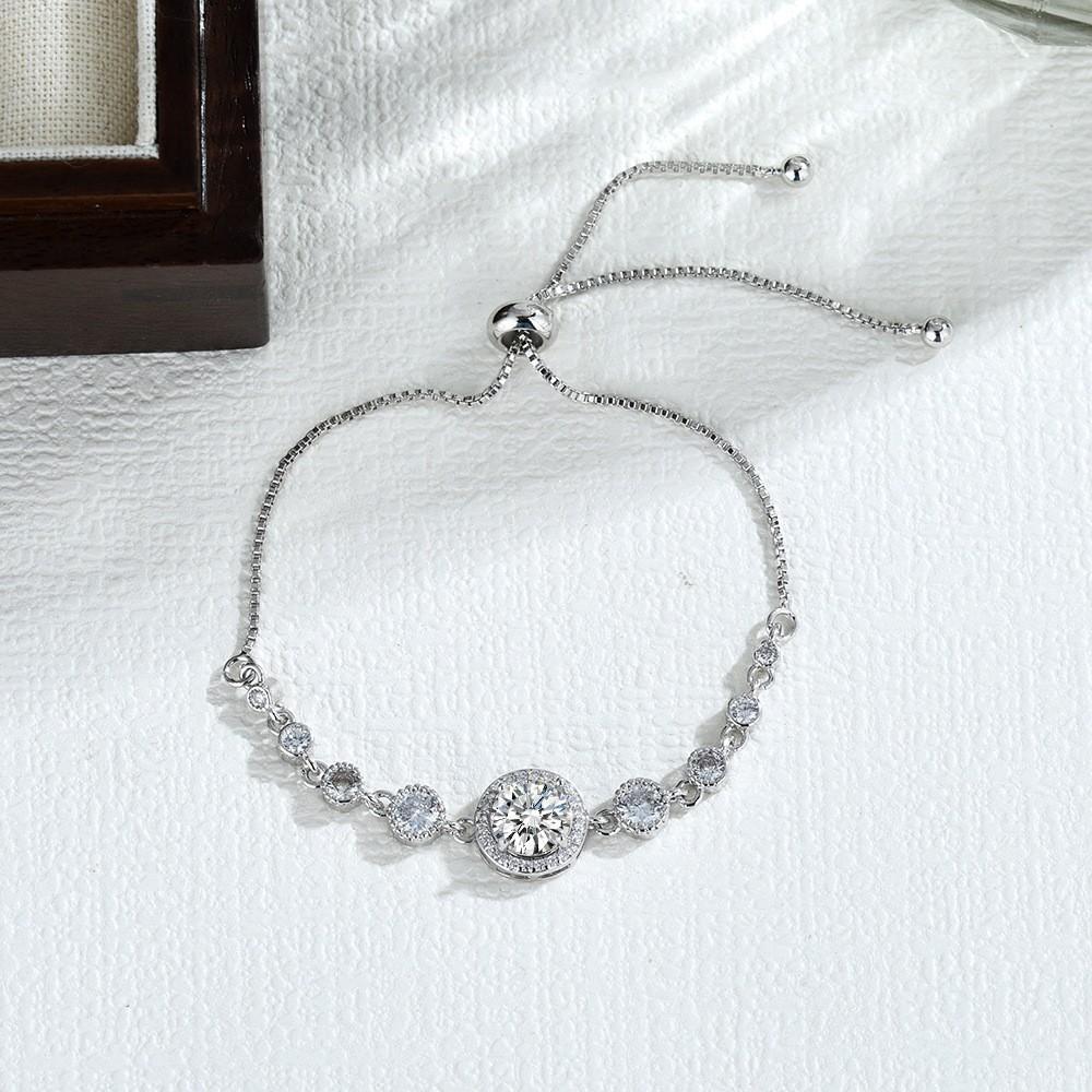 Hot-selling Champagne Gold Seiko Flash Diamond Bracelet Light Luxury Temperament Versatile Bracelet Can Be Pulled