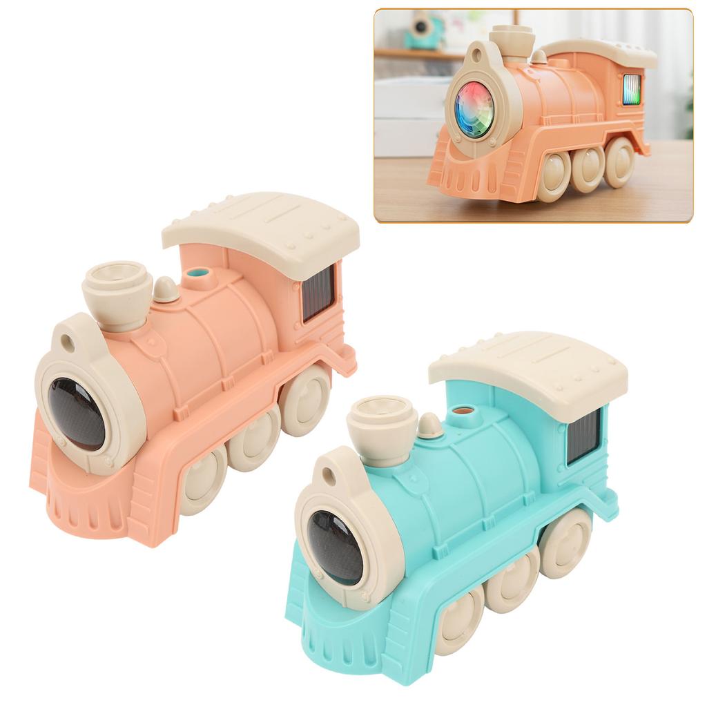 Floating Blowing Ball Small Train Innovative Children Toy Electric Train Toy with Sound Light Music