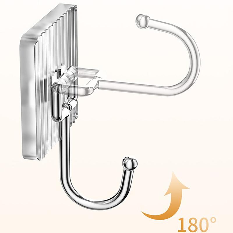 Acrylic Luxury Wall Hook Home Decor Strong Adhesive Bathroom Towel Rack No Punching Hanging Coat Hanger Door Back Key Bag Holder